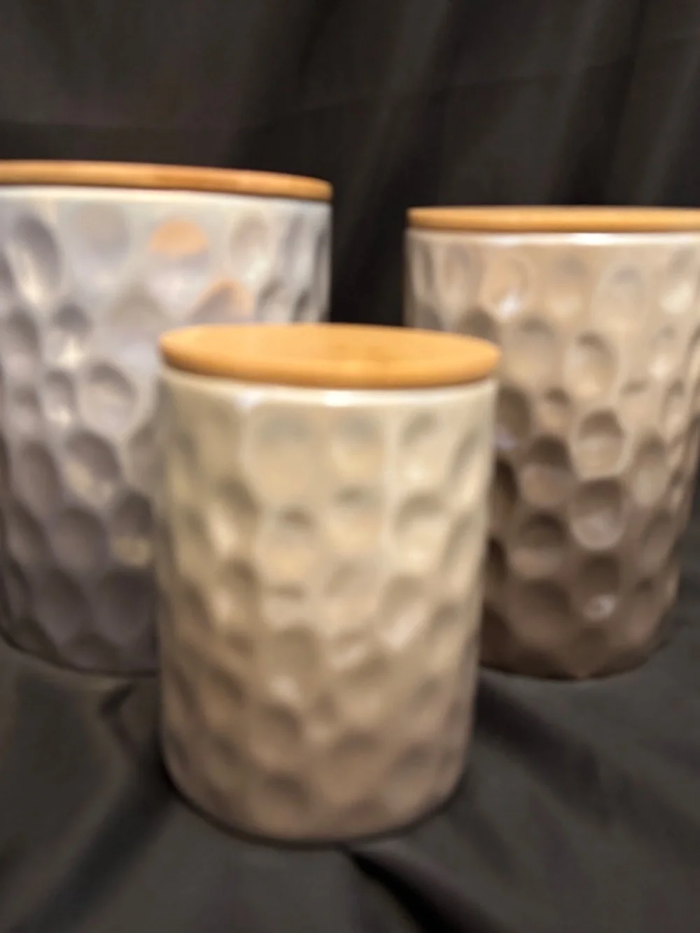NEW BEAUTIFUL Ceramic Container Set (3)